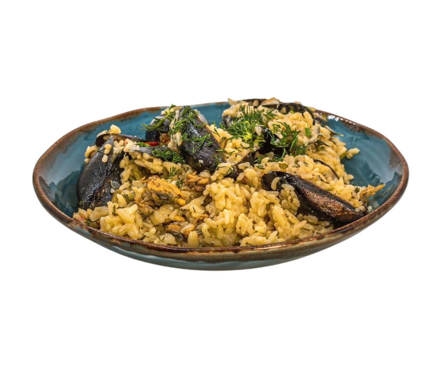 Muscles Risotto Risotto with mussels - Bakalis Restaurant