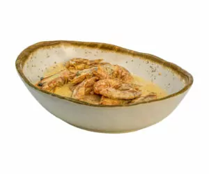 Γαρίδες σκόρδου a la creme