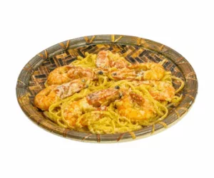 Γαριδομακαρονάδα σκόρδου λευκη